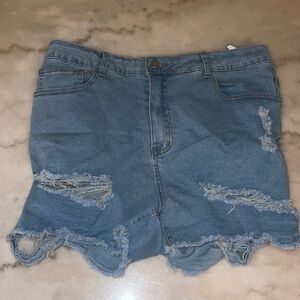 Brand new plus size denim shorts